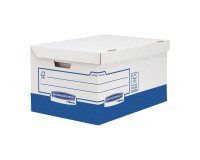 Contenedor de archivo para Folio Bankers Box by Fellowes: 28,7 x 39,5 x 56,5 cm. - azul