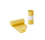 Rollo de 25 bolsas de basura 54 x 60 cm 20 micras amarilla