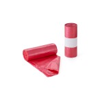 Rollo de 25 bolsas de basura 54 x 60 cm 20 micras roja