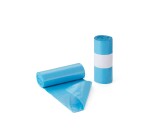 Rollo de 25 bolsas de basura 54 x 60 cm 20 micras azul