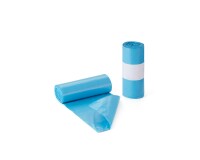 Rollo de 25 bolsas de basura 54 x 60 cm 20 micras azul