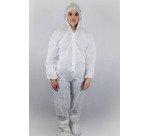 Tuta monouso in PLP, bianco