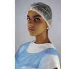 Cuffia monouso in PLP bianco, 100 unità