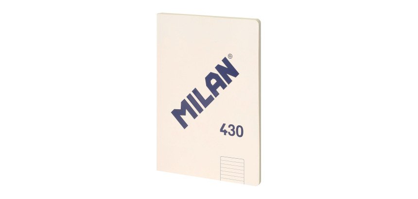 Cuaderno encolado tapa flexible A4 48 hojas Rayas MILAN