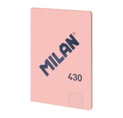 Cuaderno encolado tapa flexible A4 48 hojas Rayas MILAN