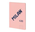 Cuaderno encolado tapa flexible A4 48 hojas Rayas MILAN