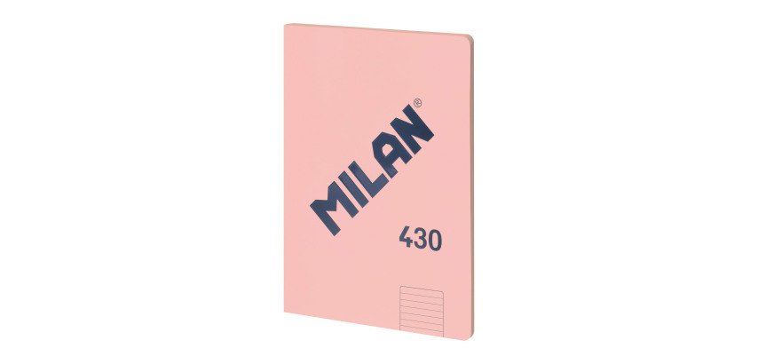 Cuaderno encolado tapa flexible A4 48 hojas Rayas MILAN