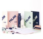 Cuaderno encolado tapa flexible A4 48 hojas Rayas MILAN