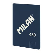 Cuaderno encolado tapa flexible A4 48 hojas Rayas MILAN