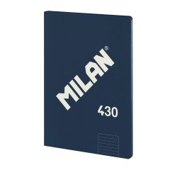 Cuaderno encolado tapa flexible A4 48 hojas Rayas MILAN