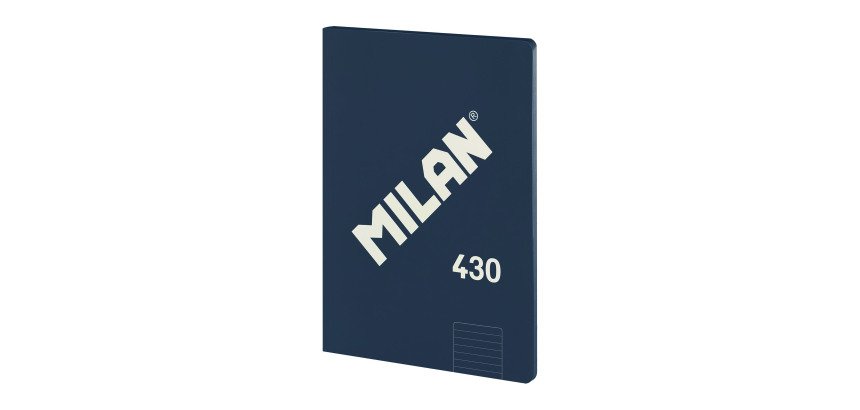 Cuaderno encolado tapa flexible A4 48 hojas Rayas MILAN