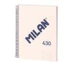 Cuaderno tapa cartón duro A4 80 hojas Rayado MILAN