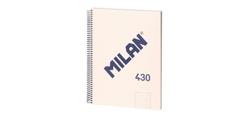 Cuaderno tapa cartón duro A4 80 hojas Rayado MILAN