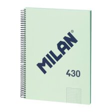 Cuaderno tapa cartón duro A4 80 hojas 5 x 5 MILAN