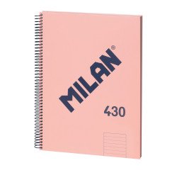 Cuaderno tapa cartón duro A4 80 hojas Rayado MILAN