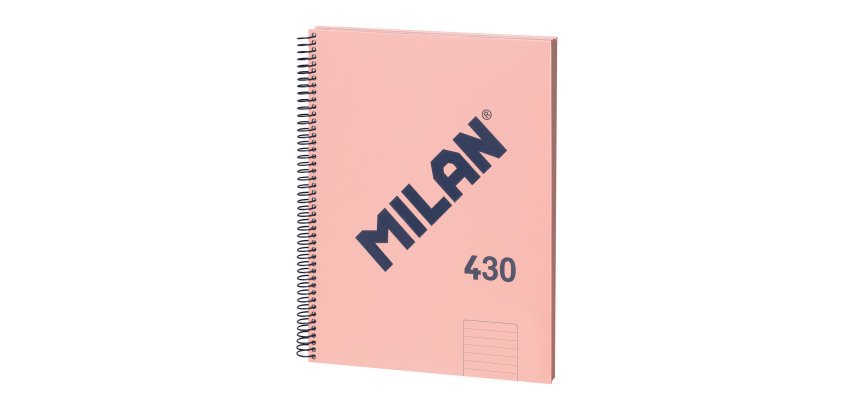 Cuaderno tapa cartón duro A4 80 hojas Rayado MILAN