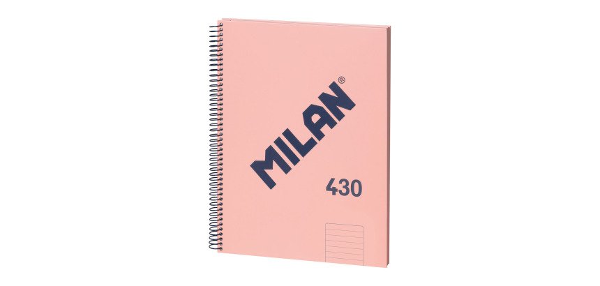 Cuaderno tapa cartón duro A4 80 hojas Rayado MILAN