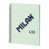 Cuaderno tapa cartón duro A4 80 hojas Rayado MILAN