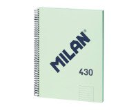 Cuaderno tapa cartón duro A4 80 hojas Rayado MILAN