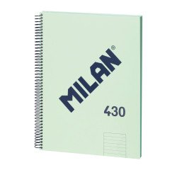 Cuaderno tapa cartón duro A4 80 hojas Rayado MILAN