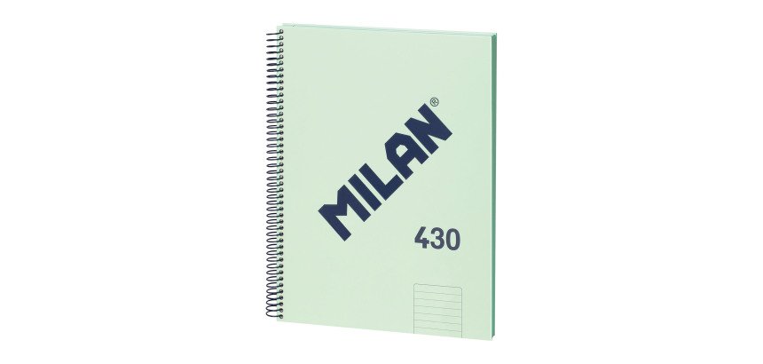 Cuaderno tapa cartón duro A4 80 hojas Rayado MILAN