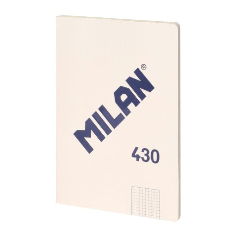 Cuaderno encolado tapa flexible A4 48 hojas 5 x 5 MILAN Blanco