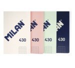 Cuaderno encolado tapa flexible A4 48 hojas 5 x 5 MILAN