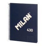 Cuaderno tapa cartón duro A4 80 hojas 5 x 5 MILAN