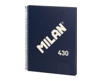 Cuaderno tapa cartón duro A4 80 hojas 5 x 5 MILAN