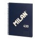 Cuaderno tapa cartón duro A4 80 hojas 5 x 5 MILAN