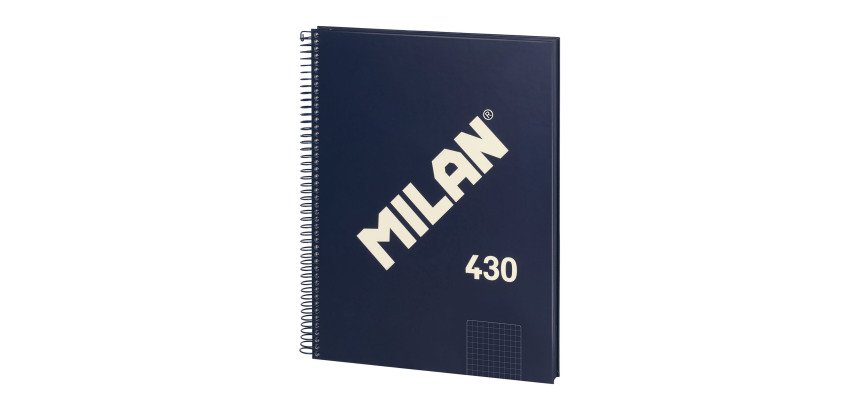 Cuaderno tapa cartón duro A4 80 hojas 5 x 5 MILAN