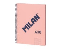 Cuaderno tapa cartón duro A4 80 hojas 5 x 5 MILAN