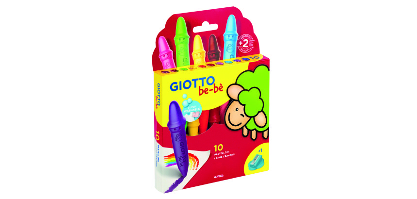 Pastelli a cera GIOTTO Bebè assortiti 10 pezzi