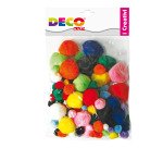 Pompon - colori assortiti - Deco - busta 40 pezzi
