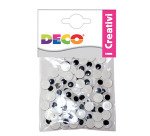 Occhietti adesivi tondi - misure assortite - Deco - busta 50 pezzi
