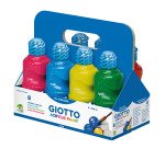 Tempera pronta acrilica - 250ml - colori assortiti - Giotto - schoolpack 8 flaconi