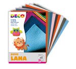 Panno lana - 20x30cm - colori assortiti - DECO - conf. 10 pezzi