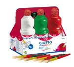 Schoolpack 6 flaconi tempera pronta - 1000ml - colori assortiti - Giotto
