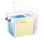Contenitore multiuso Strata con coperchio - 47,5x39,5x31,5 cm - 40 L - PPL - trasparente - Cep