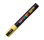 Marcatore a base d'acqua Uni Posca PC5M - punta  tonda media da 1,8mm a 2,5mm - giallo - Uni Mitsubishi