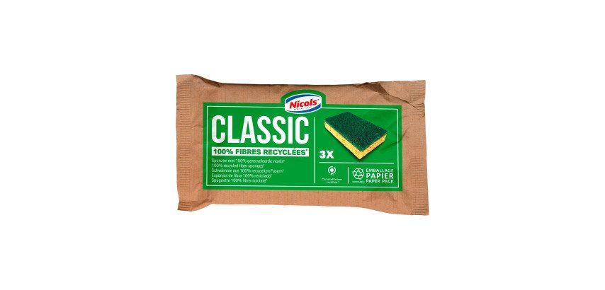 Estropajo ecológico Nicols para todas las superficies - Pack de 3