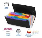 Trieur plastique format chèque Rainbow Viquel