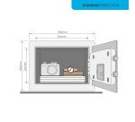 Coffre-fort alarme serrure électronique Yale