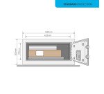 Caja fuerte estándar 24 L con cerradura electrónica Yale