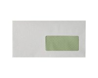 Envelope 110 x 220 mm recycled budget 80 g window 45 x 100 mm - Box of 500