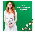 Serviettes hygiéniques long avec ailettes Cotton Bio Always