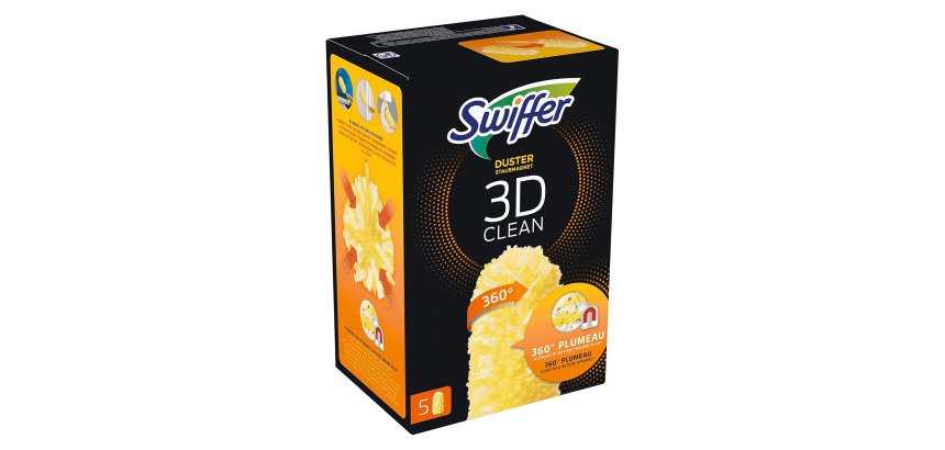 Recharge Plumeau Swiffer 3D Clean - Boîte de 5