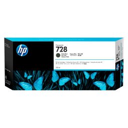 HP 728 (F9J68A) cartucho original negro mate de alta capacidad 300 ml