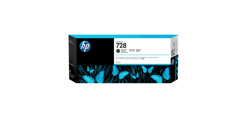 Cartouche HP 728  designjet originale 300 ml - noir mat