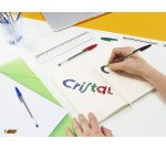 Stylo bille Bic Cristal Original à capuchon pointe 1 mm - écriture moyenne 